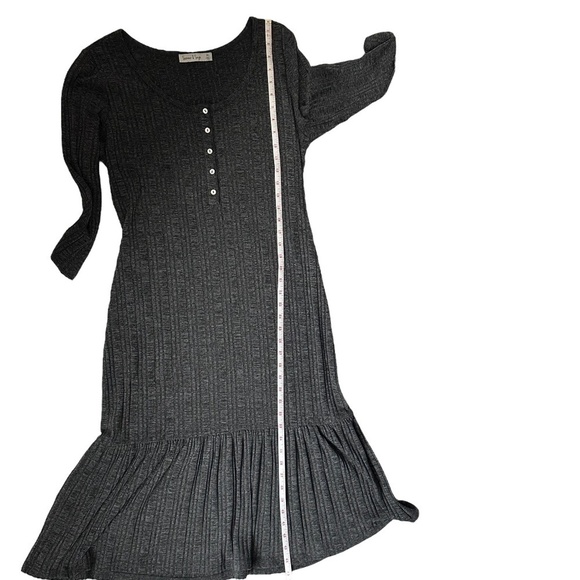 Summer & Sage Ribbed Grey Dress Size XL NWOT - Picture 7 of 8